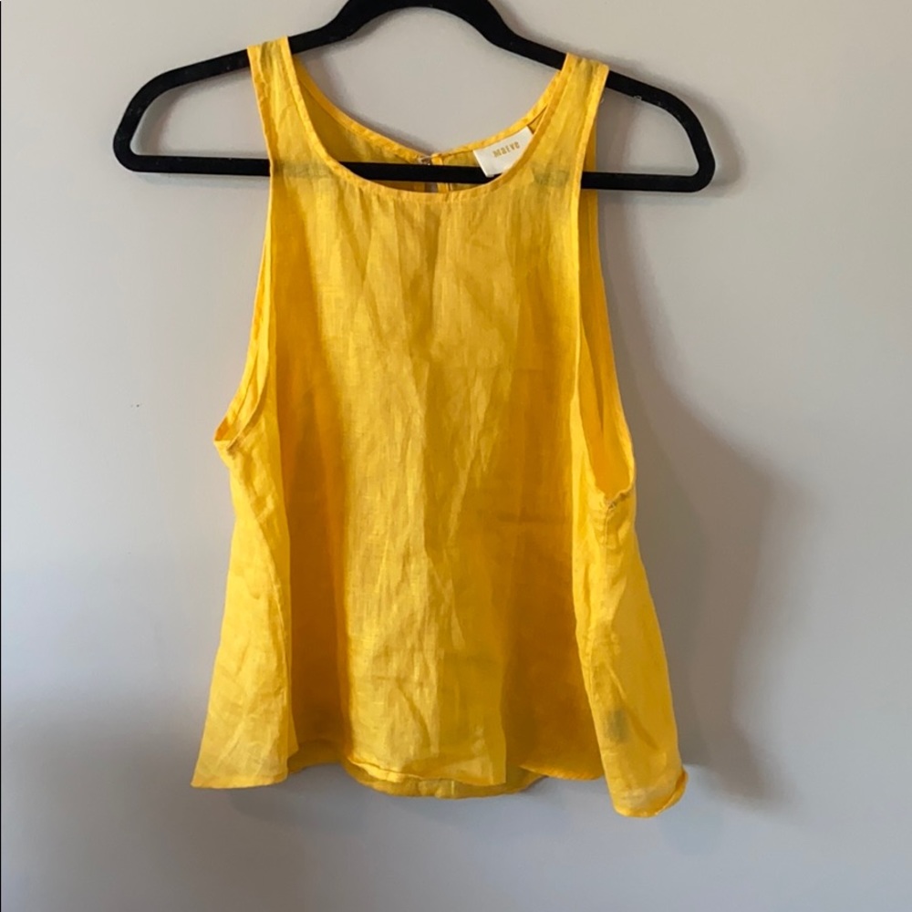 Anthropologie Linen Tank
